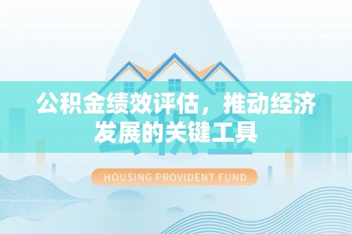 昌黎公积金绩效评估，推动经济发展的关键工具