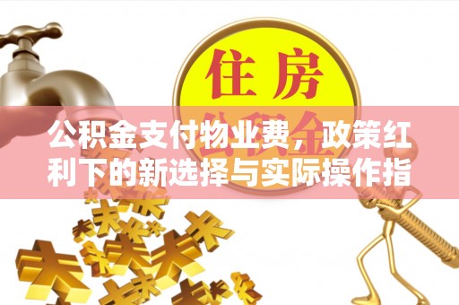 昌黎公积金支付物业费，政策红利下的新选择与实际操作指南