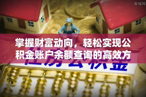 昌黎掌握财富动向，轻松实现公积金账户余额查询的高效方式