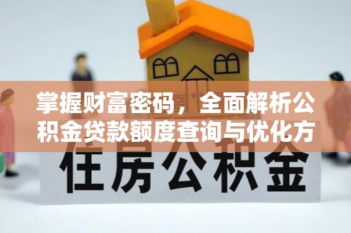 昌黎掌握财富密码，全面解析公积金贷款额度查询与优化方案