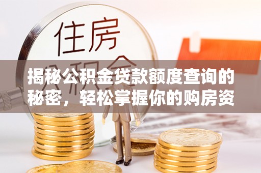 昌黎揭秘公积金贷款额度查询的秘密，轻松掌握你的购房资金
