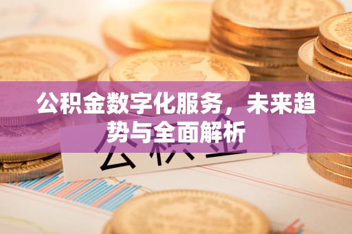 昌黎公积金数字化服务，未来趋势与全面解析