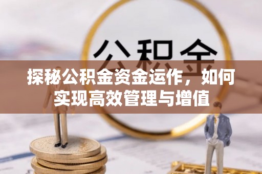 昌黎探秘公积金资金运作，如何实现高效管理与增值