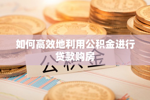 昌黎如何高效地利用公积金进行贷款购房